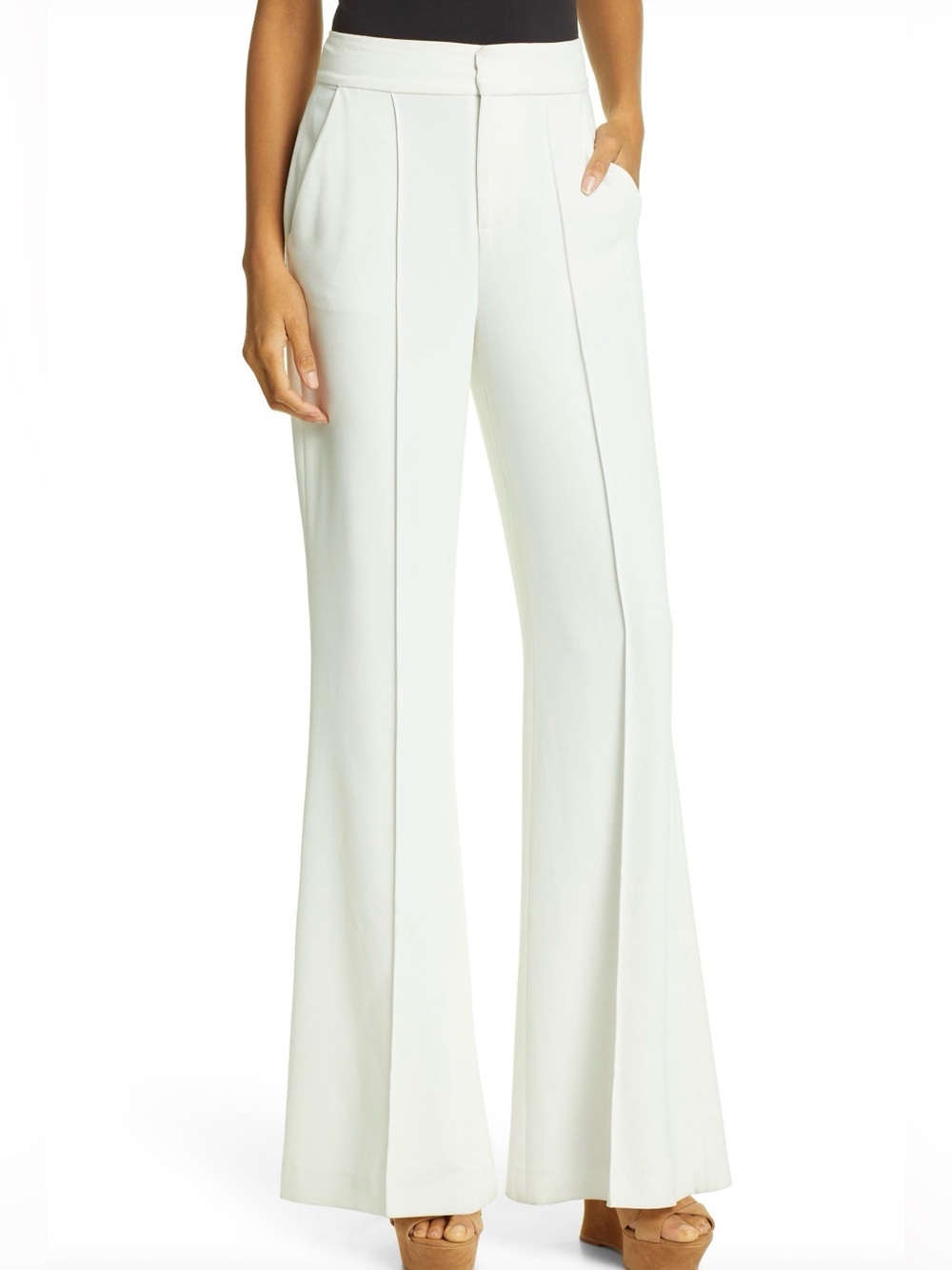 Alice + Olivia Dylan High Waisted Wide Leg Pant NWT
